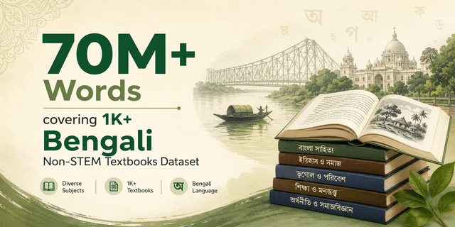 70M+ Words covering 1K+ Bengali Non-STEM Textbooks Dataset Dataset on Opendatabay data marketplace