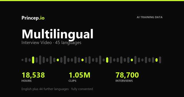 Up to 20,000 Hours of Real Interview Video Conversations for AI Training Dataset on Opendatabay data marketplace