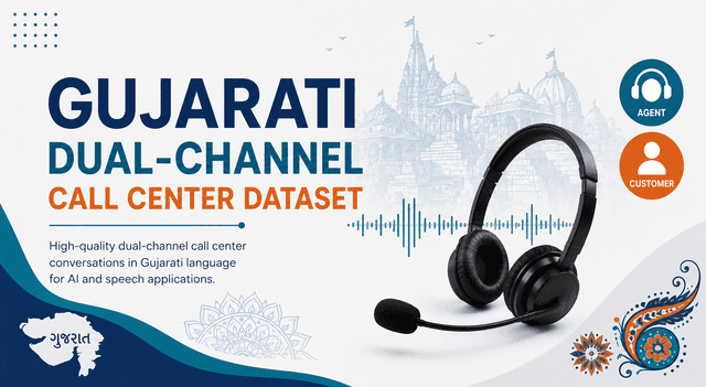 23K+ Hours Gujarati Dual-Channel Call Center Dataset Dataset on Opendatabay data marketplace