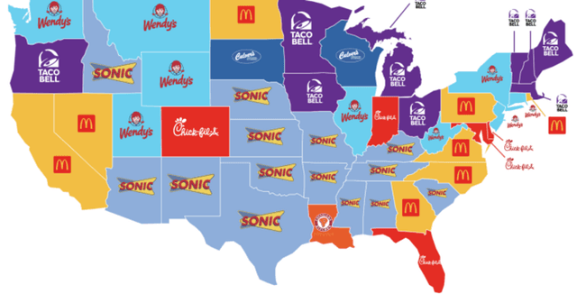US Fast Food Restaurant Locations Dataset on Opendatabay data marketplace