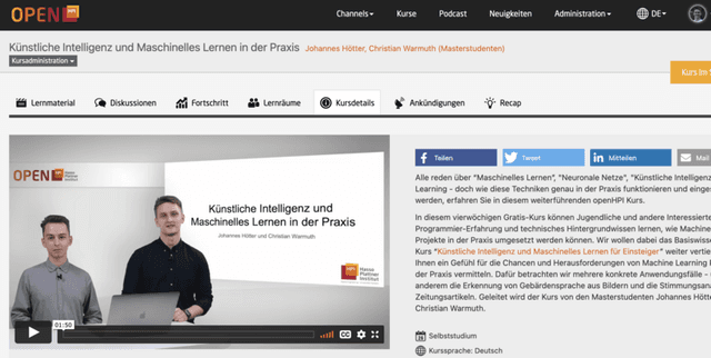 openHPI Course Modality Prediction Dataset on Opendatabay data marketplace