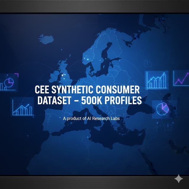 CEE Synthetic Consumer Dataset - 500K Regional Profiles (Poland, Roman Dataset on Opendatabay data marketplace