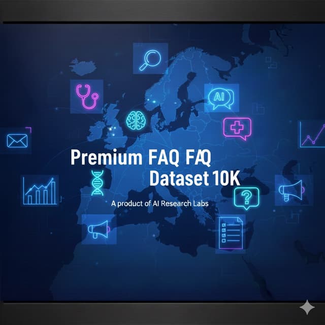 FAQ Dataset 10K - Multi-Industry Customer Support Q&A with Category, T Dataset on Opendatabay data marketplace