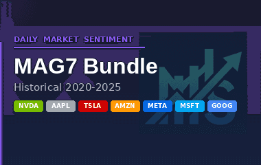 MAG 7 PRICES bundle 2020-2025 - Daily AI Feature Feed Dataset on Opendatabay data marketplace