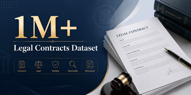 1M+ Legal Contracts Dataset Dataset on Opendatabay data marketplace