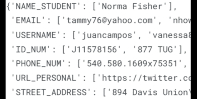 Synthetic PII Annotation Corpus Dataset on Opendatabay data marketplace