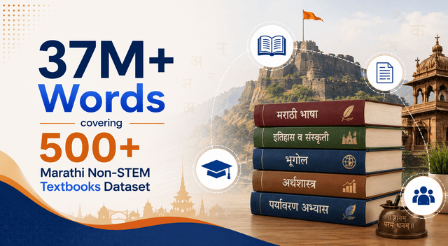 37M+ Words covering 500+ Marathi Non-STEM Textbooks Dataset Dataset on Opendatabay data marketplace