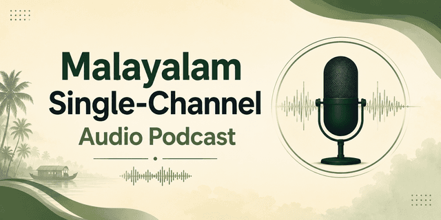 3.9K+ Hours Malayalam Single-Channel Audio Podcast Dataset on Opendatabay data marketplace