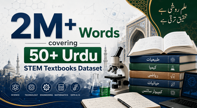 2M+ Words covering 50+ Urdu STEM Textbooks Dataset Dataset on Opendatabay data marketplace