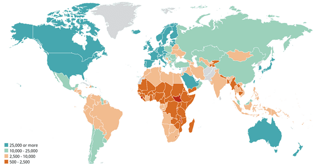 Country GDP Per Capita Time Series Dataset on Opendatabay data marketplace