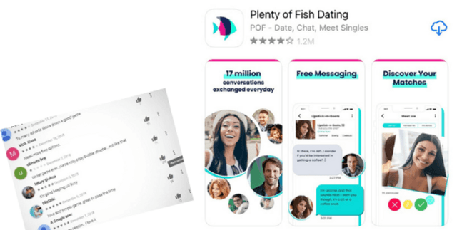 Google Play Plenty of Fish User Feedback Dataset on Opendatabay data marketplace