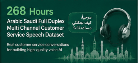 268 Hours Arabic Saudi Full Duplex Speech Data Dataset on Opendatabay data marketplace