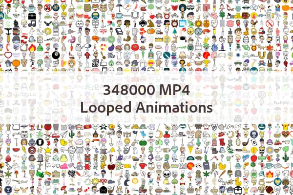 348000 Simple Looped MP4 Animations Dataset on Opendatabay data marketplace