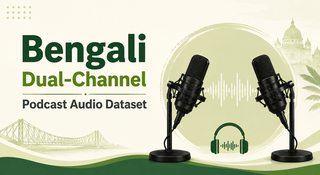 7K+ Hours Bengali Dual-Channel Podcast Audio Dataset Dataset on Opendatabay data marketplace