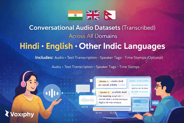 Conversational Hindi And English Datasets in custom Domains Dataset on Opendatabay data marketplace