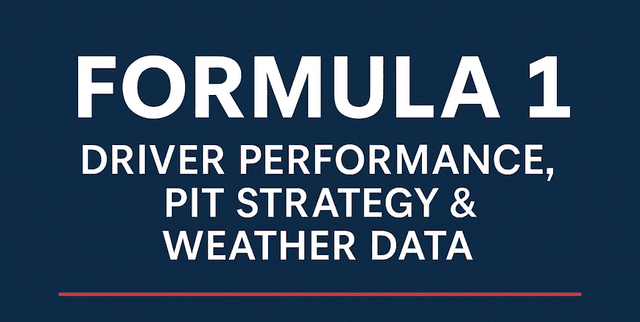 Grand Prix Driver Behaviour Data Dataset on Opendatabay data marketplace