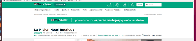 TripAdvisor Asunción Hotel Reviews Dataset Dataset on Opendatabay data marketplace