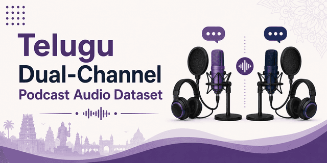 5K+ Hours Telugu Dual-Channel Podcast Audio Dataset Dataset on Opendatabay data marketplace