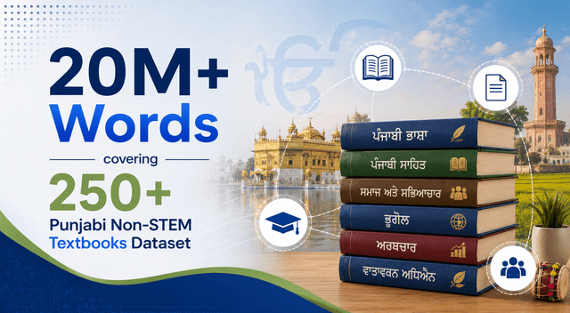 20M+ Words covering 250+ Punjabi Non-STEM Textbooks Dataset Dataset on Opendatabay data marketplace