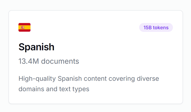 High Quality Spanish Corpus Dataset on Opendatabay data marketplace