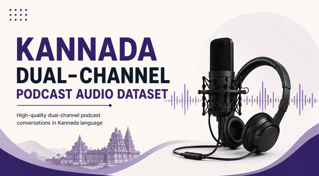 3K+ Hours Kannada Dual-Channel Podcast Audio Dataset Dataset on Opendatabay data marketplace