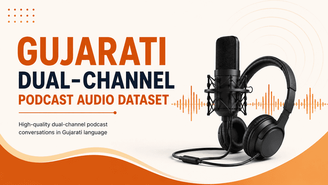 2K+ Hours Gujarati Dual-Channel Podcast Audio Dataset Dataset on Opendatabay data marketplace