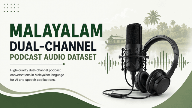3K+ Hours Malayalam Dual-Channel Podcast Audio Dataset Dataset on Opendatabay data marketplace