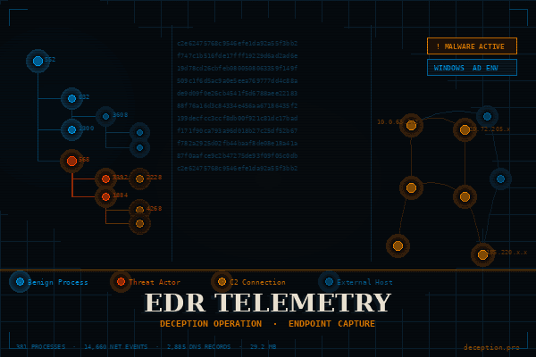 Long-term Malware Detonation EDR Telemetry Annual License Dataset on Opendatabay data marketplace