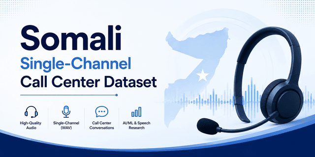 1K+ Hours Somali Single-Channel Call Center Dataset Dataset on Opendatabay data marketplace