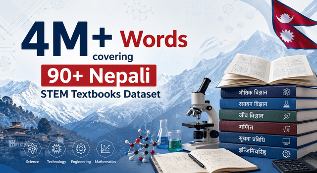 4M+ Words covering 90+ Nepali STEM Textbooks Dataset Dataset on Opendatabay data marketplace